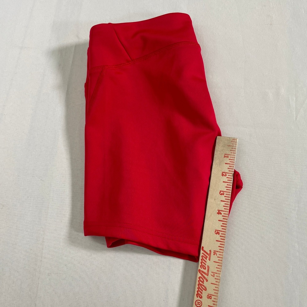 Mizuno Red Athletic Compression Spandex Volleyball Shorts Women's MEDIUM - Picture 7 of 7